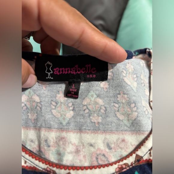 Annabelle Navy and Red Paisley Midi Dress - Picture 6 of 6